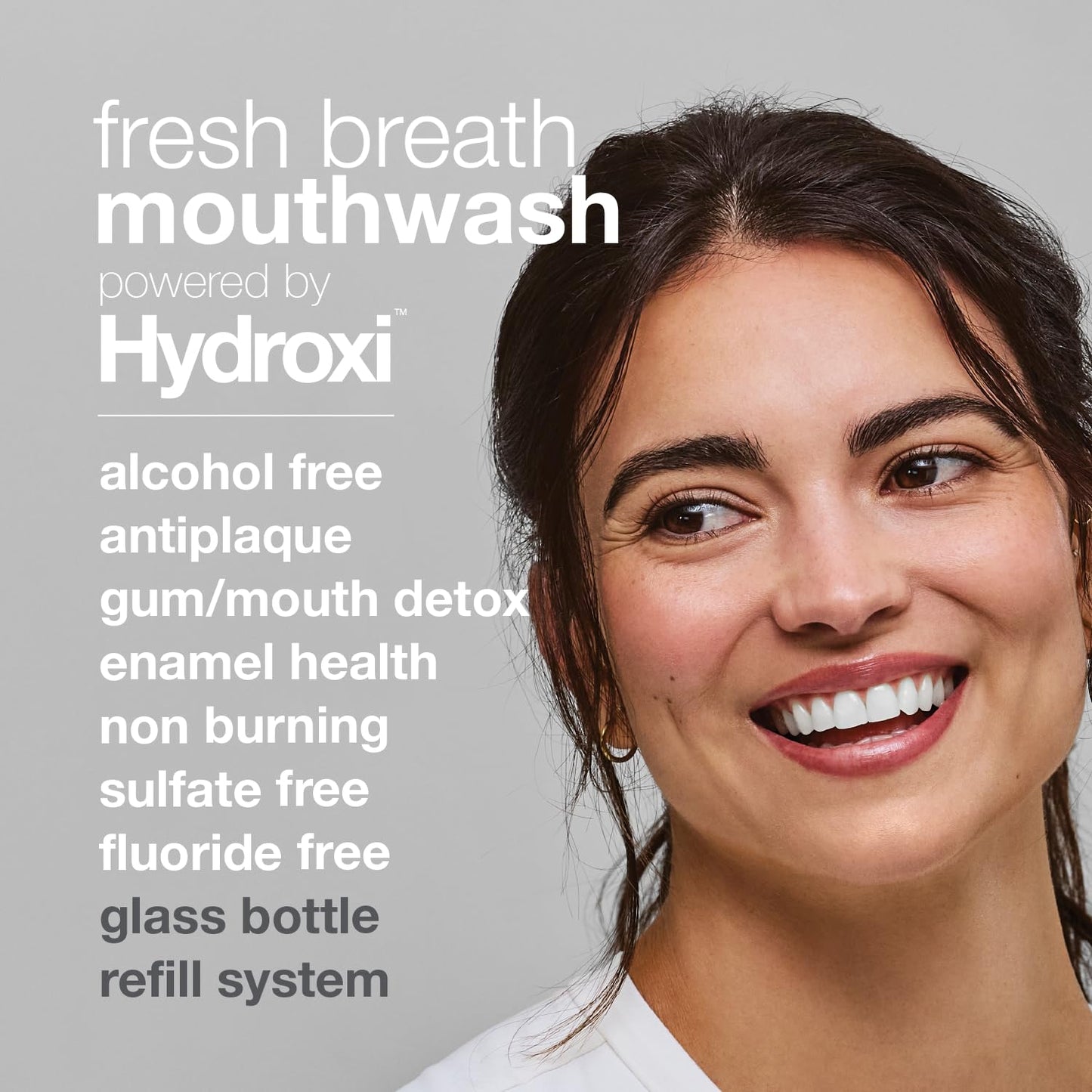 Alcohol-Free Nano-Hydroxyapatite Mouthwash, Refillable Glass Bottle – Davids Hydroxi