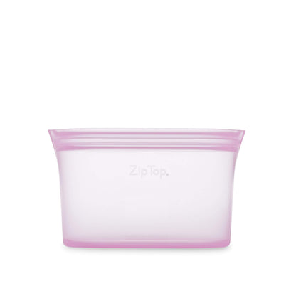 Reusable Silicone Bags, Stand-Up Zip Seal, 2-Bag Set - Zip Top