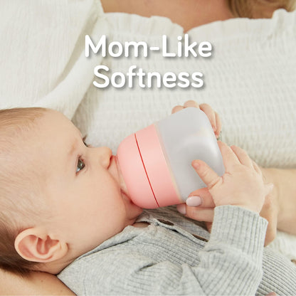 Nanobebe Flexy 9oz Silicone Baby Bottles with Anti-Colic Venting (3-Pack)