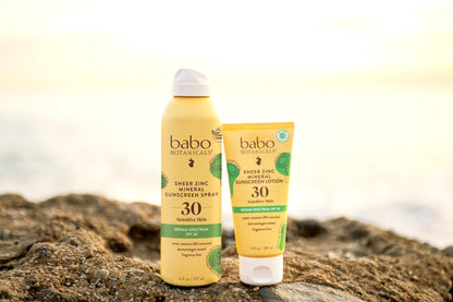Non-Aerosol Mineral Zinc Sunscreen Spray SPF 30, Vegan & Fragrance-Free – Babo Botanicals