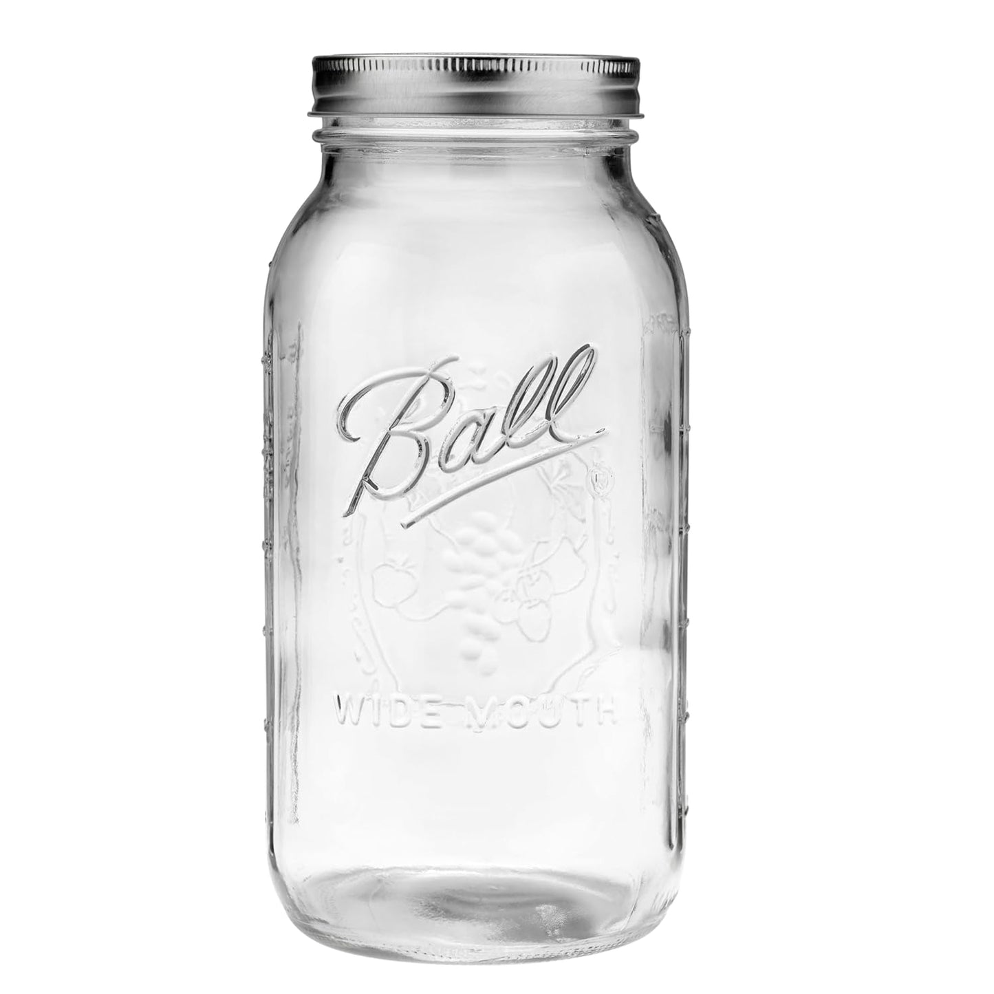 Wide Mouth Half-Gallon Glass Mason Jars, BPA-Free, 12-Pack – Ball