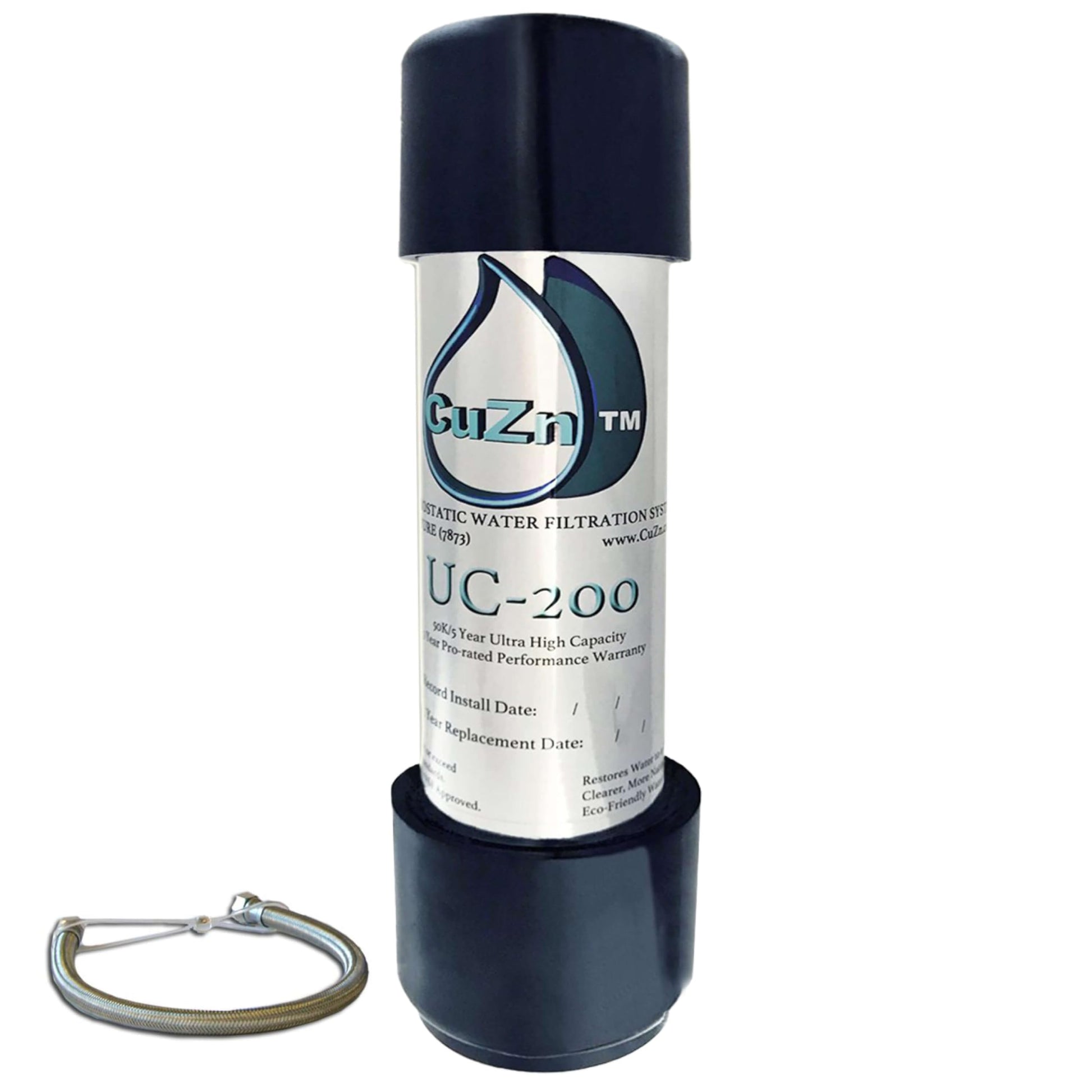 GuZn UC-200 water filtration system on a white background
