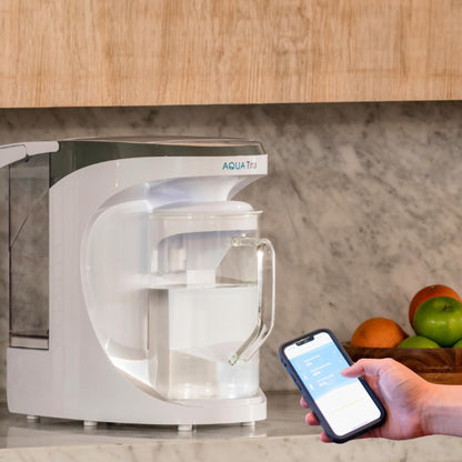 PFAS & Lead Countertop RO Purifier, Glass Carafe – AquaTru Carafe