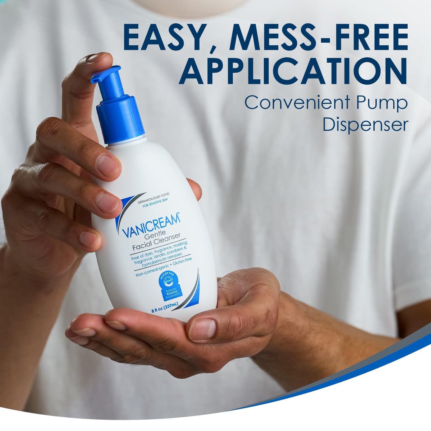 Fragrance-Free, Sulfate-Free Gentle Facial Cleanser – Vanicream