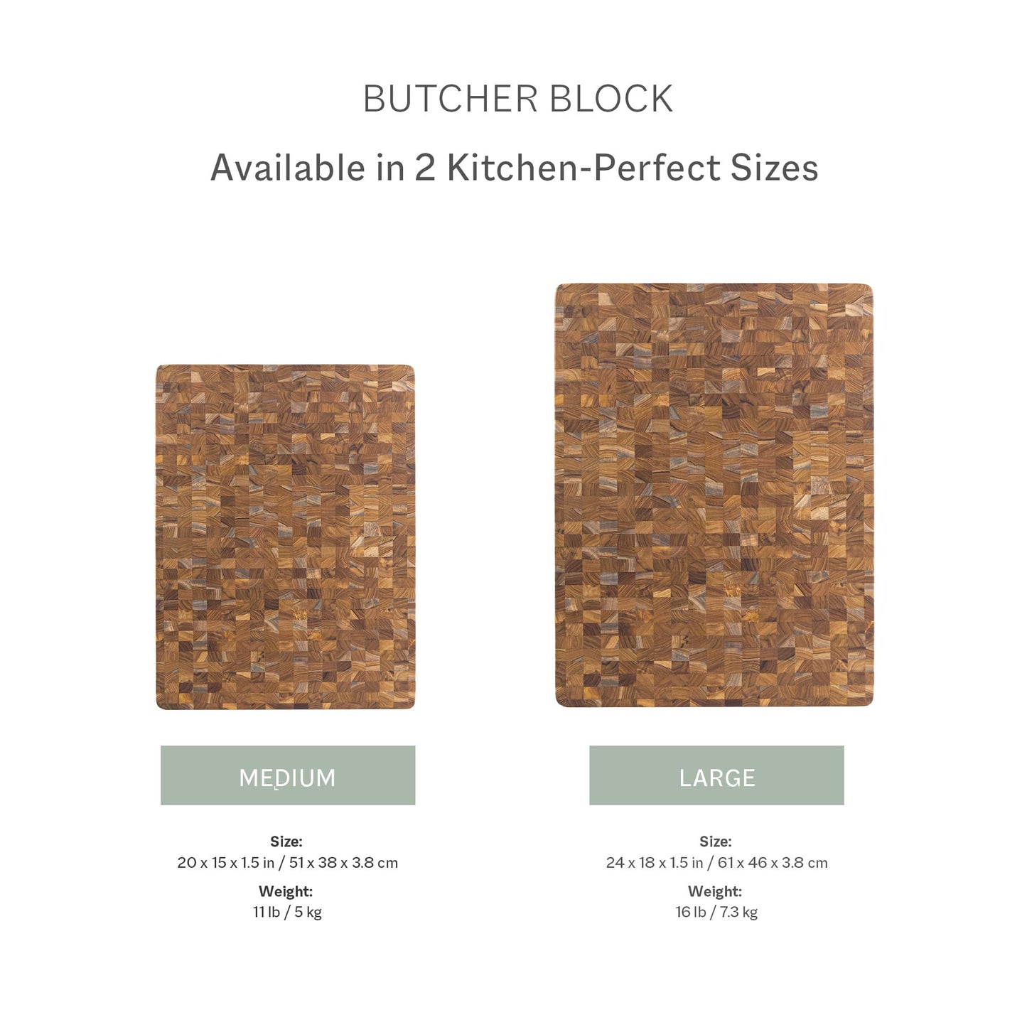Non-Toxic Teak End-Grain Cutting Board, FSC-Certified – Teakhaus