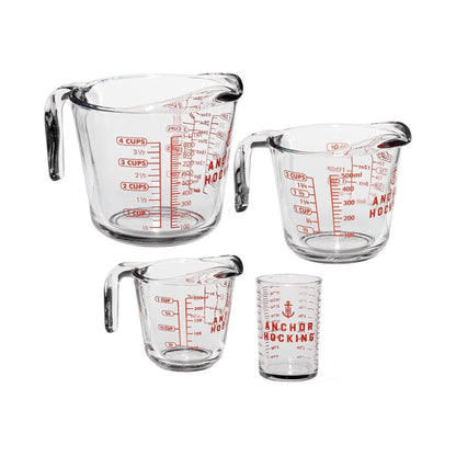 Anchor Hocking Glass Measuring Cup Set (2-Piece)