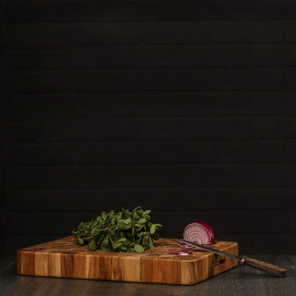 Non-Toxic Teak End-Grain Cutting Board, FSC-Certified – Teakhaus