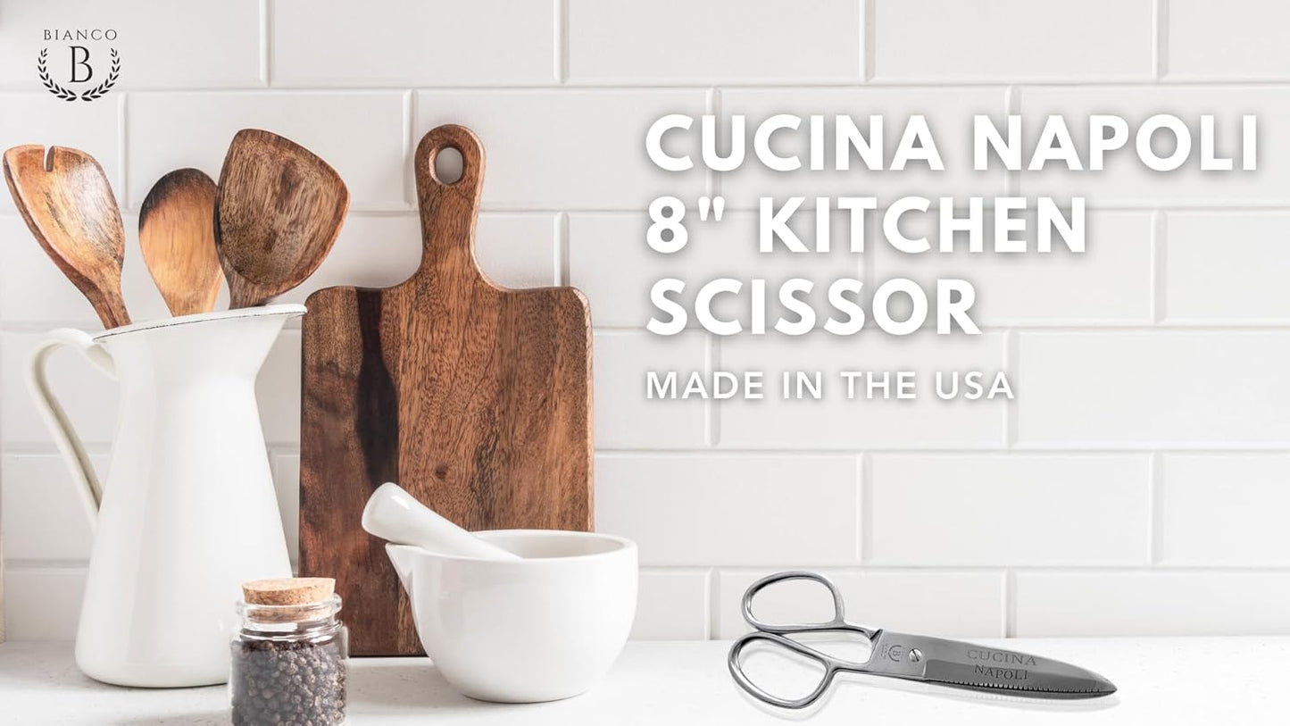 Plastic-Free Stainless Steel Kitchen Shears, USA-Made – Cucina Napoli