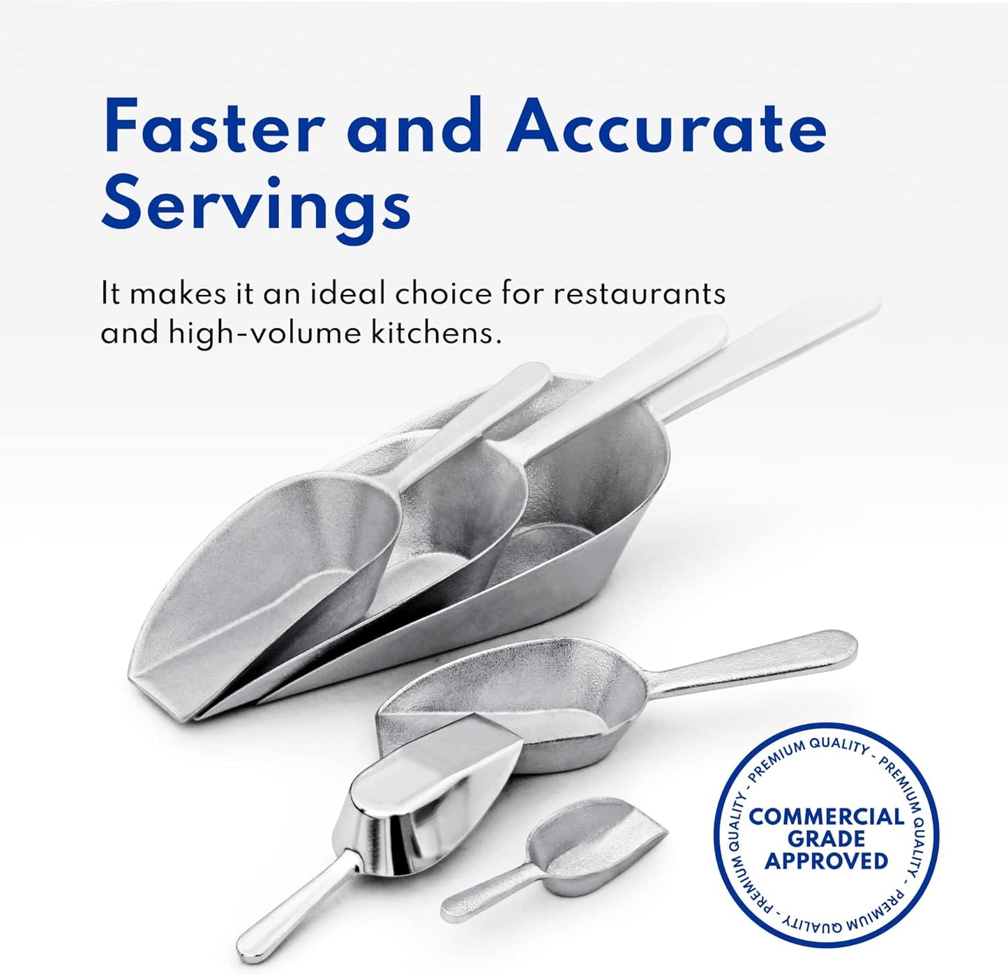Plastic-Free One-Piece Cast Aluminum Scoop for Dry Goods – New Star