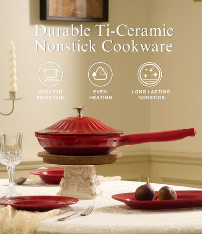 7-Piece Nonstick Ceramic Cookware Set