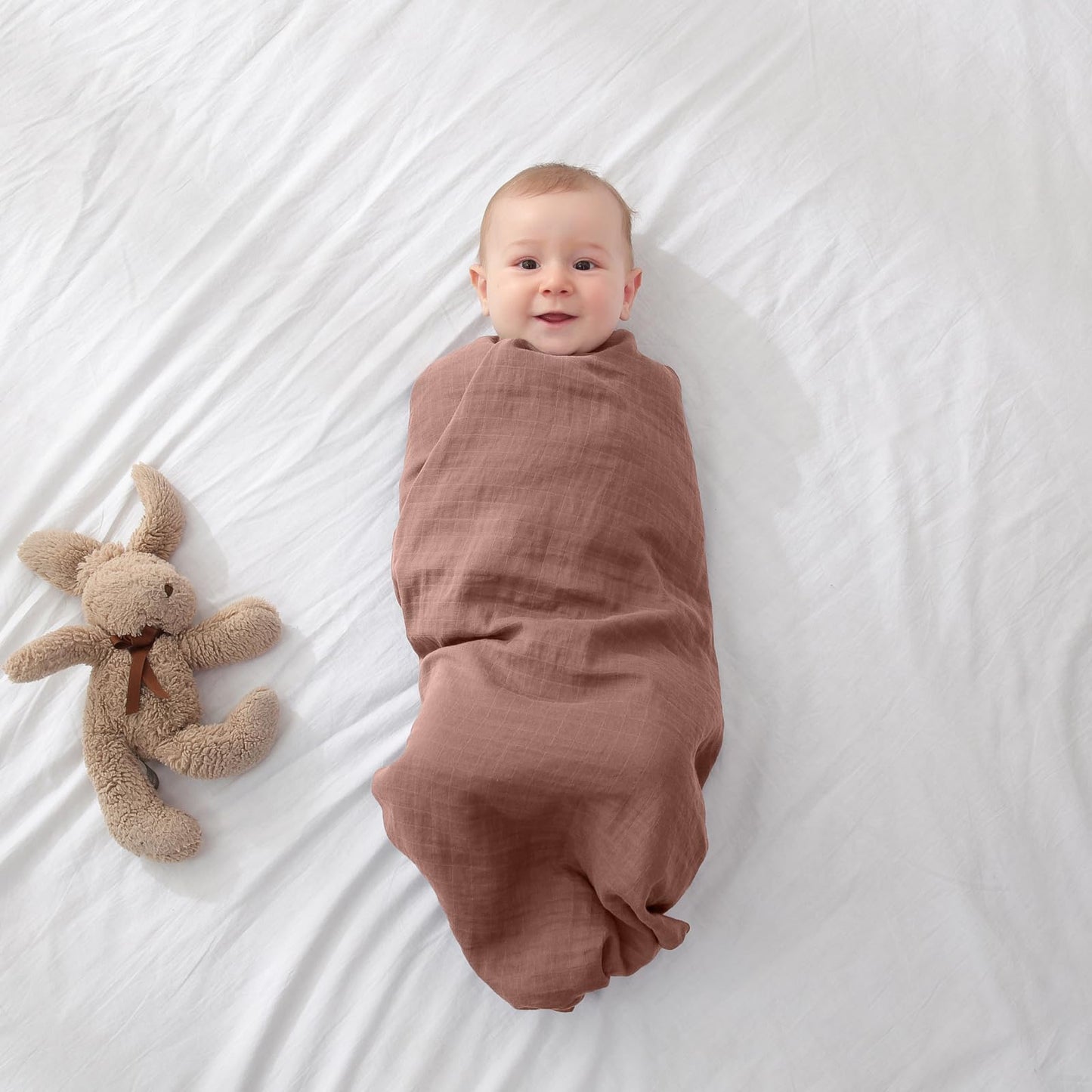 POMISO Muslin Swaddle Pack: 100% Pure Cotton Comfort