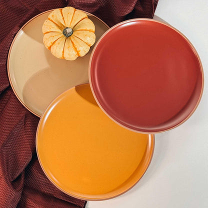 Lead-Free Ceramic Dinner Plates, Lab-Tested – Mora (Set of 6)