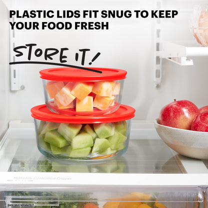 Pyrex Simply Store 11-Cup Glass Food Storage Container
