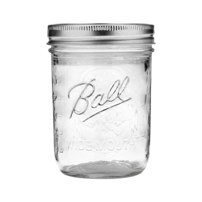 Wide Mouth Pint Glass Mason Jars, BPA-Free, 2-Pack – Ball