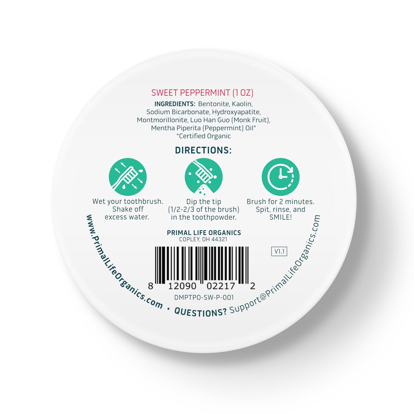 Fluoride-Free Remineralizing Tooth Powder, Bubblegum – Primal Life Organics