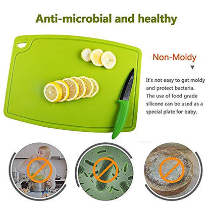 Non-Toxic Food-Grade Silicone Cutting Board Set, 3-Piece – Liflicon
