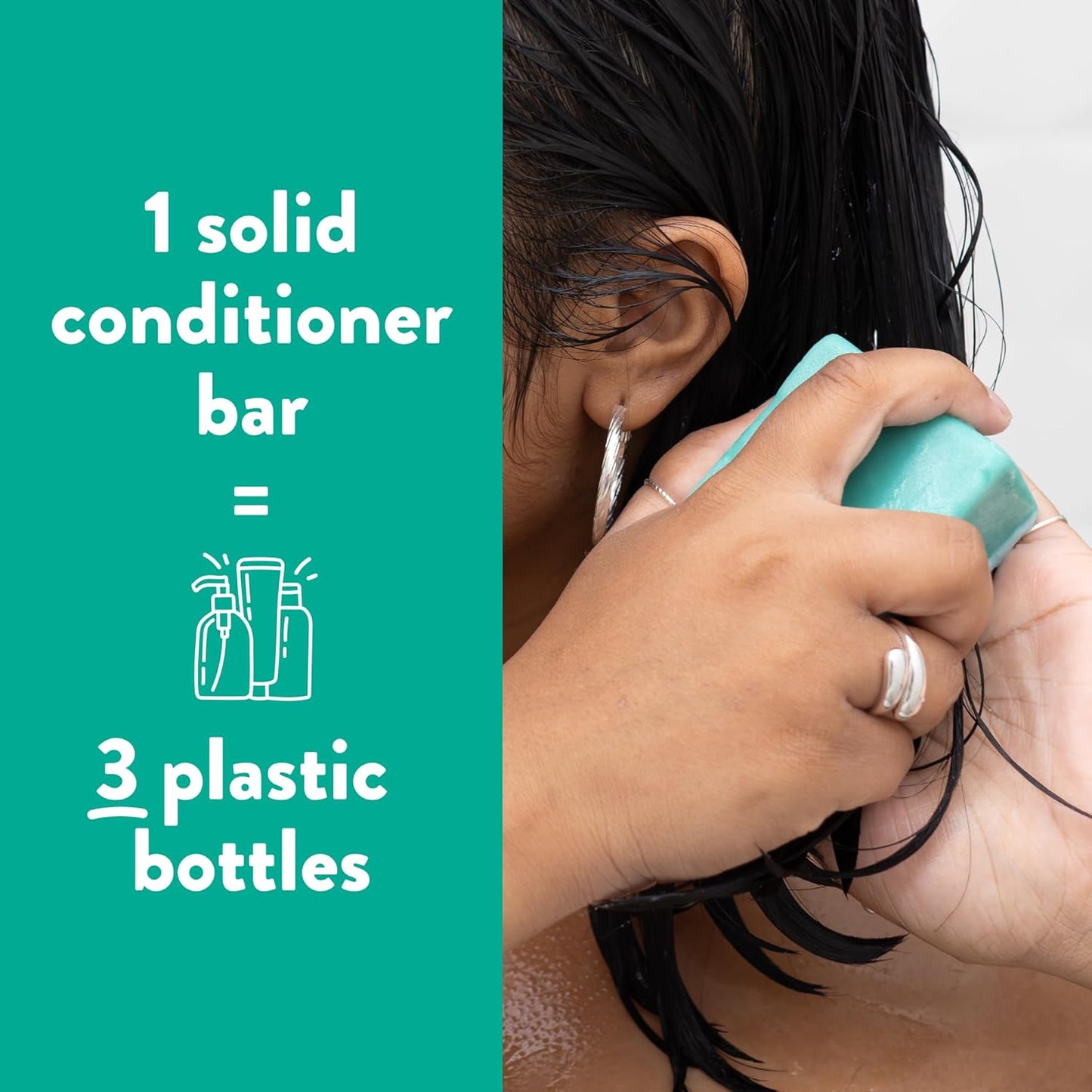 Plastic-Free Curl Conditioner Bar, Vegan & Silicone-Free – Ethique