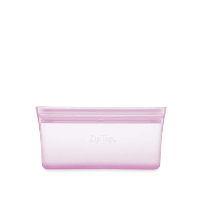 Reusable Silicone Bags, Stand-Up Zip Seal, 2-Bag Set - Zip Top