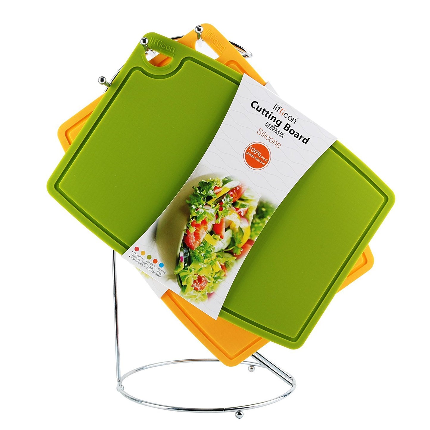 Non-Toxic Food-Grade Silicone Cutting Board Set, 3-Piece – Liflicon