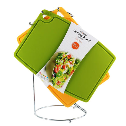 Non-Toxic Food-Grade Silicone Cutting Board Set, 3-Piece – Liflicon