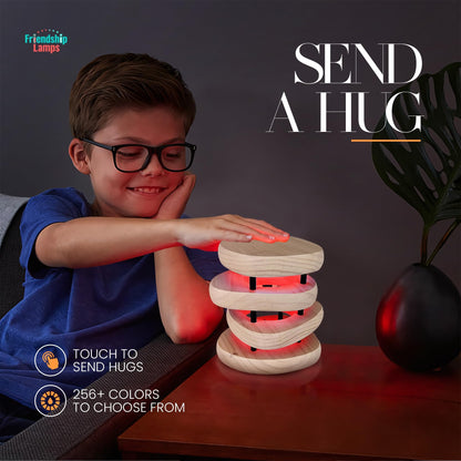 Filimin Friendship Lamp: Mid-Century Knotty Alder Wood