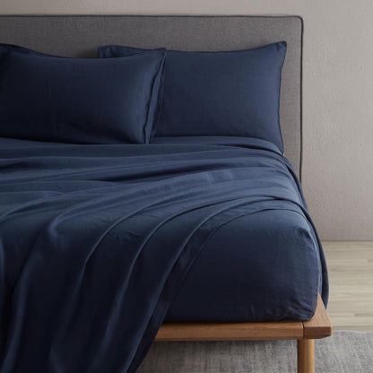 DAPU 100% Pure French Linen Sheets: Natural Normandy Flax Set