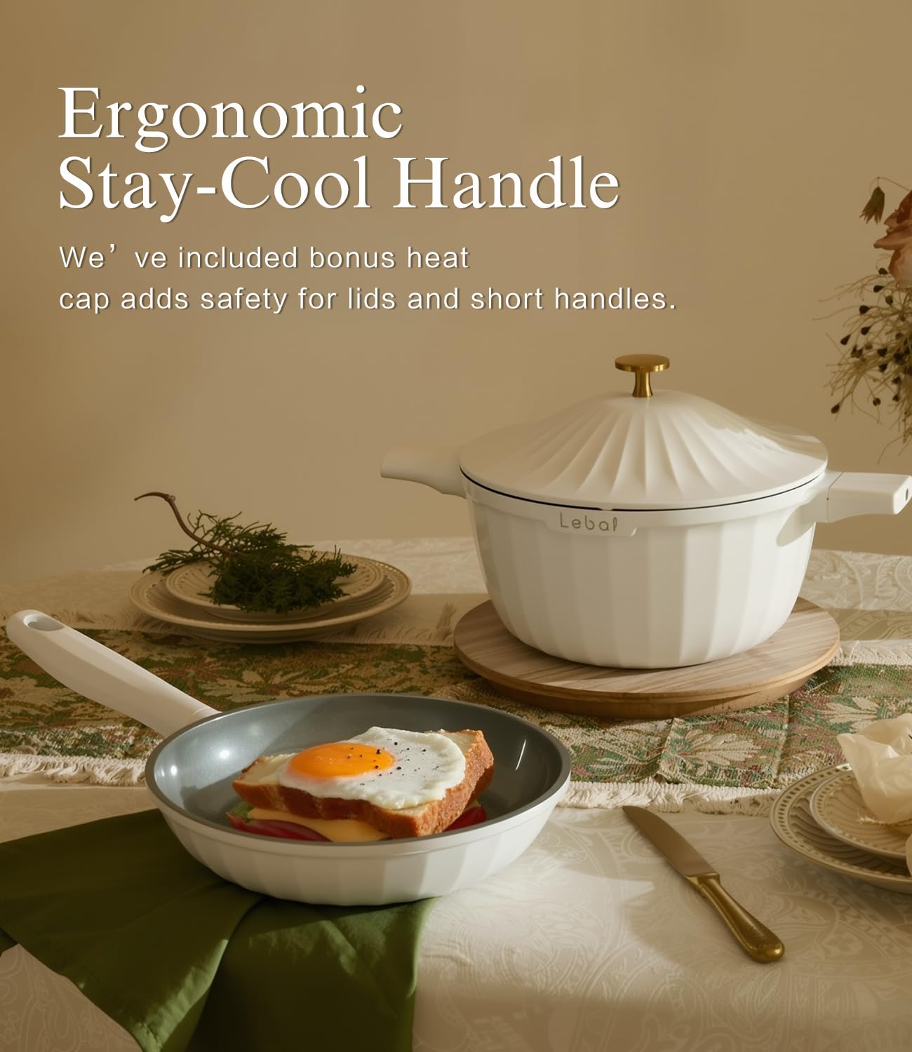 7-Piece Nonstick Ceramic Cookware Set