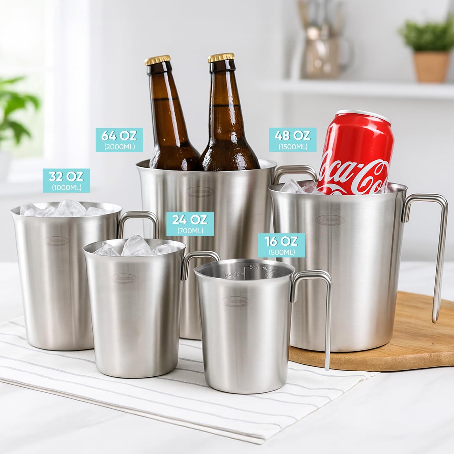 Microplastic-Free 304 Stainless Steel Measuring Cup – Newness
