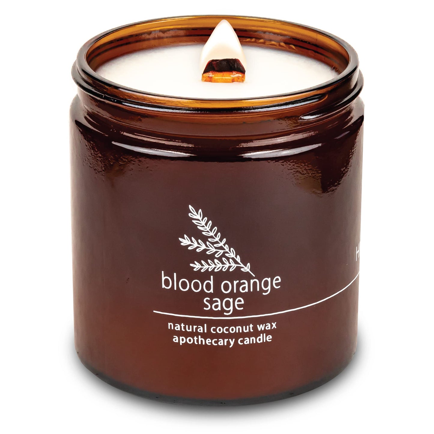 Non-Toxic Coconut Wax Candle: Signature Crackling Wood Wick, Phthalate-Free, 60-Hour Clean Burn