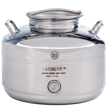 Plastic-Free Stainless Steel Water Dispenser, 100L – Sansone Fusti