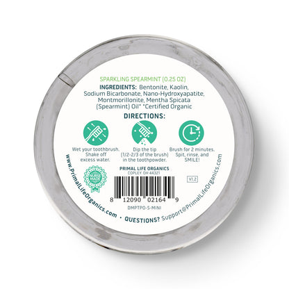 Fluoride-Free Remineralizing Tooth Powder, Bubblegum – Primal Life Organics