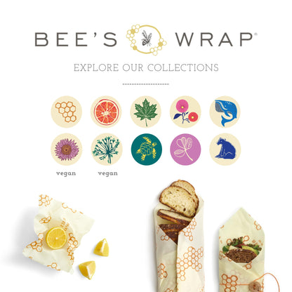 Plastic-Free Vegan Reusable Food Wrap Roll – Bee's Wrap