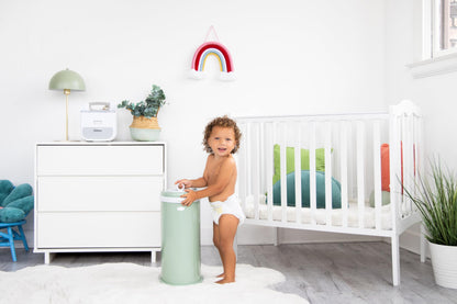 Ubbi Steel Diaper Pail: Powder-Coated Odor-Locking Bin