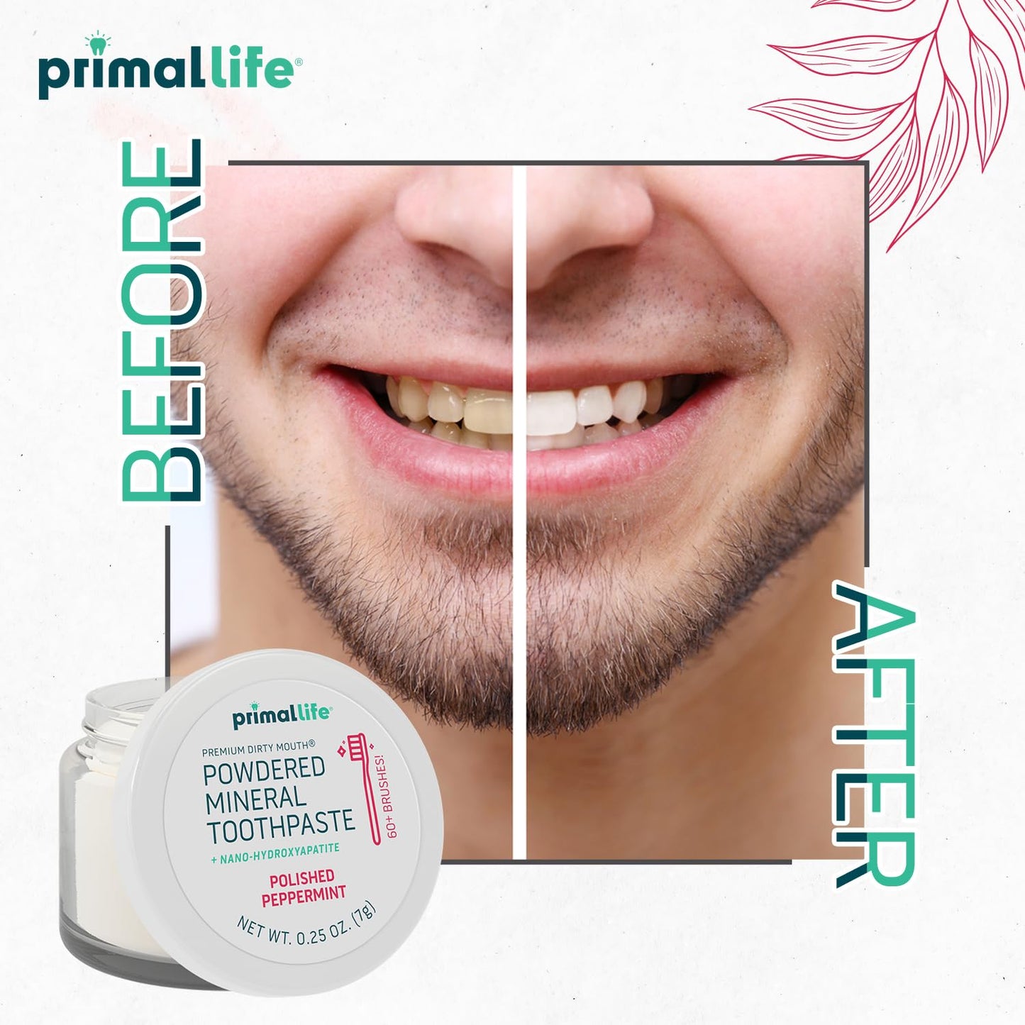 Fluoride-Free Remineralizing Tooth Powder, Bubblegum – Primal Life Organics