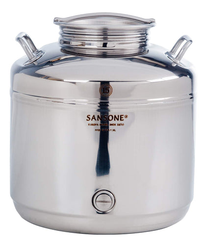 Plastic-Free Stainless Steel Water Dispenser, 100L – Sansone Fusti