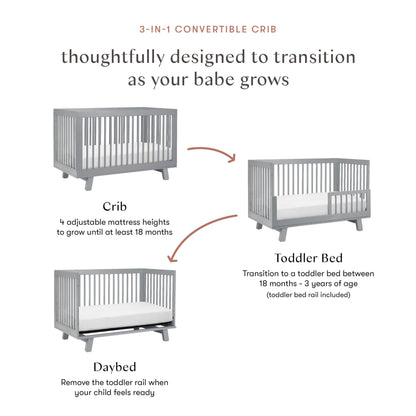 Babyletto Hudson 3-in-1 Crib: GREENGUARD Gold Purity