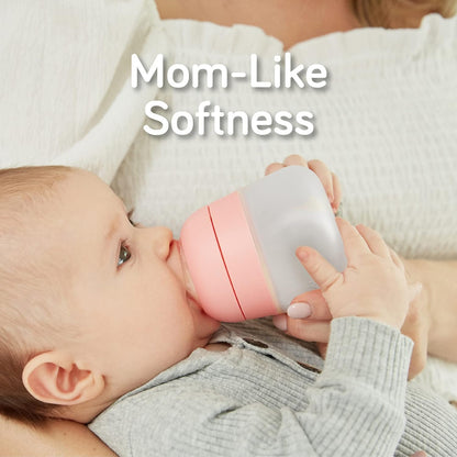 Nanobebe Flexy 9oz Silicone Baby Bottles with Anti-Colic Venting (3-Pack)