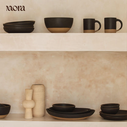 Lead-Free Ceramic Bowls, Lab-Tested – Mora (Set of 4, 28oz)