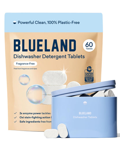 Blueland 100% Plastic-Free Dishwasher Detergent Tablets (36 Count)