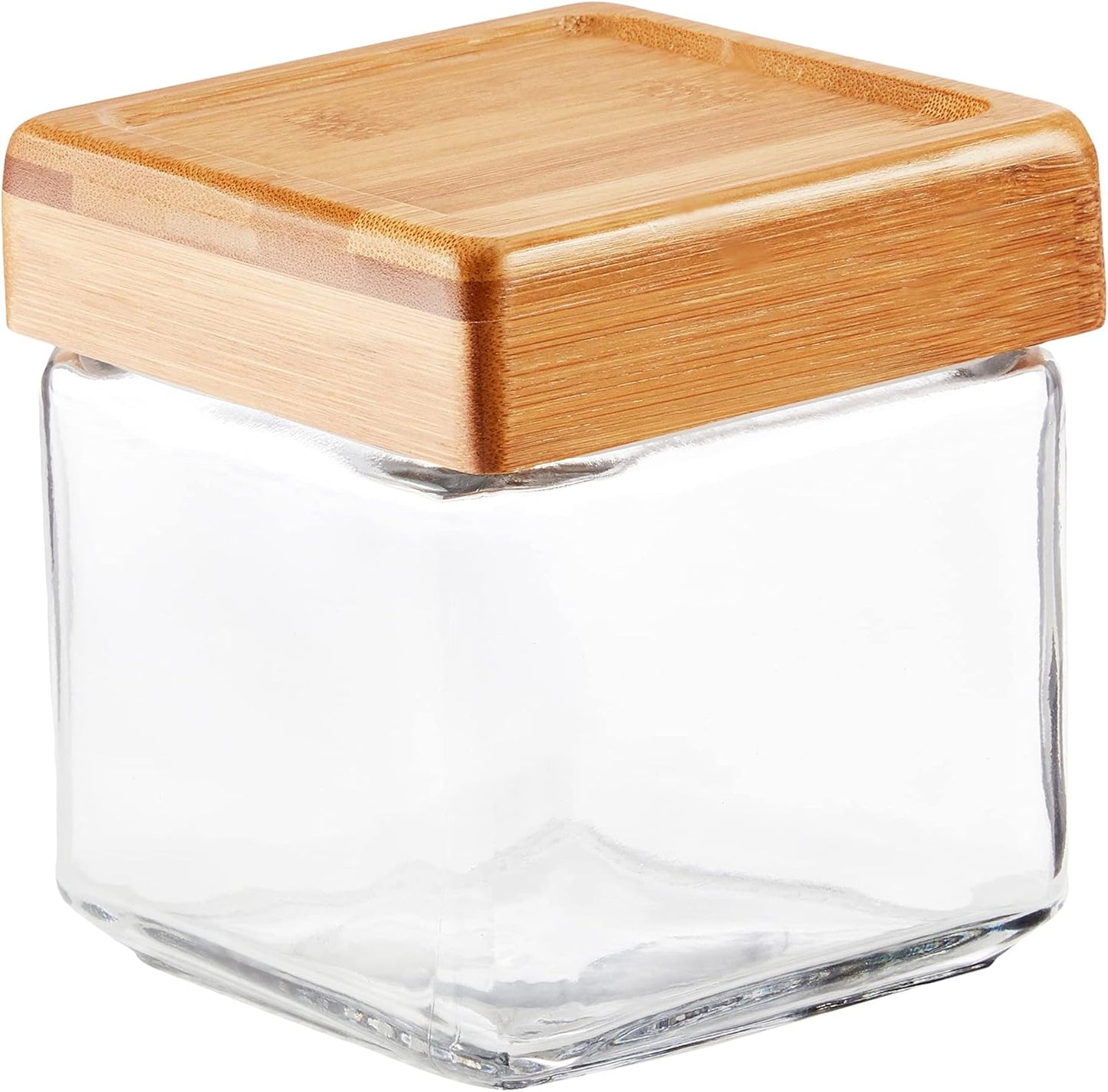 Plastic-Free Stackable Glass Jars with Bamboo Lids, 4-Pack – Anchor Hocking