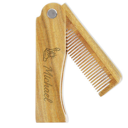 Handmade Green Sandalwood Wooden Comb, Anti-Static & Vegan – Onedor