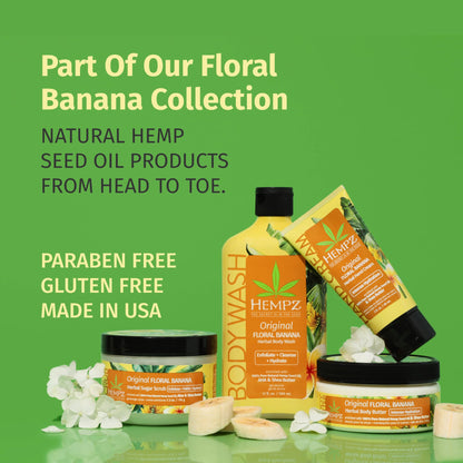 Fragrance-Free Sugar Body Scrub with Hemp Seed Oil – HEMPZ