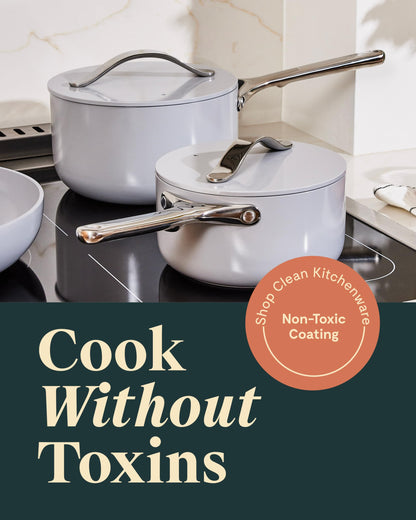 PFAS-Free Ceramic Nonstick Saucepan, 1.75-Qt – Caraway