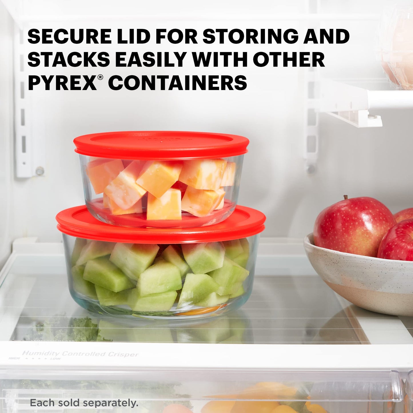Pyrex Simply Store 11-Cup Glass Food Storage Container