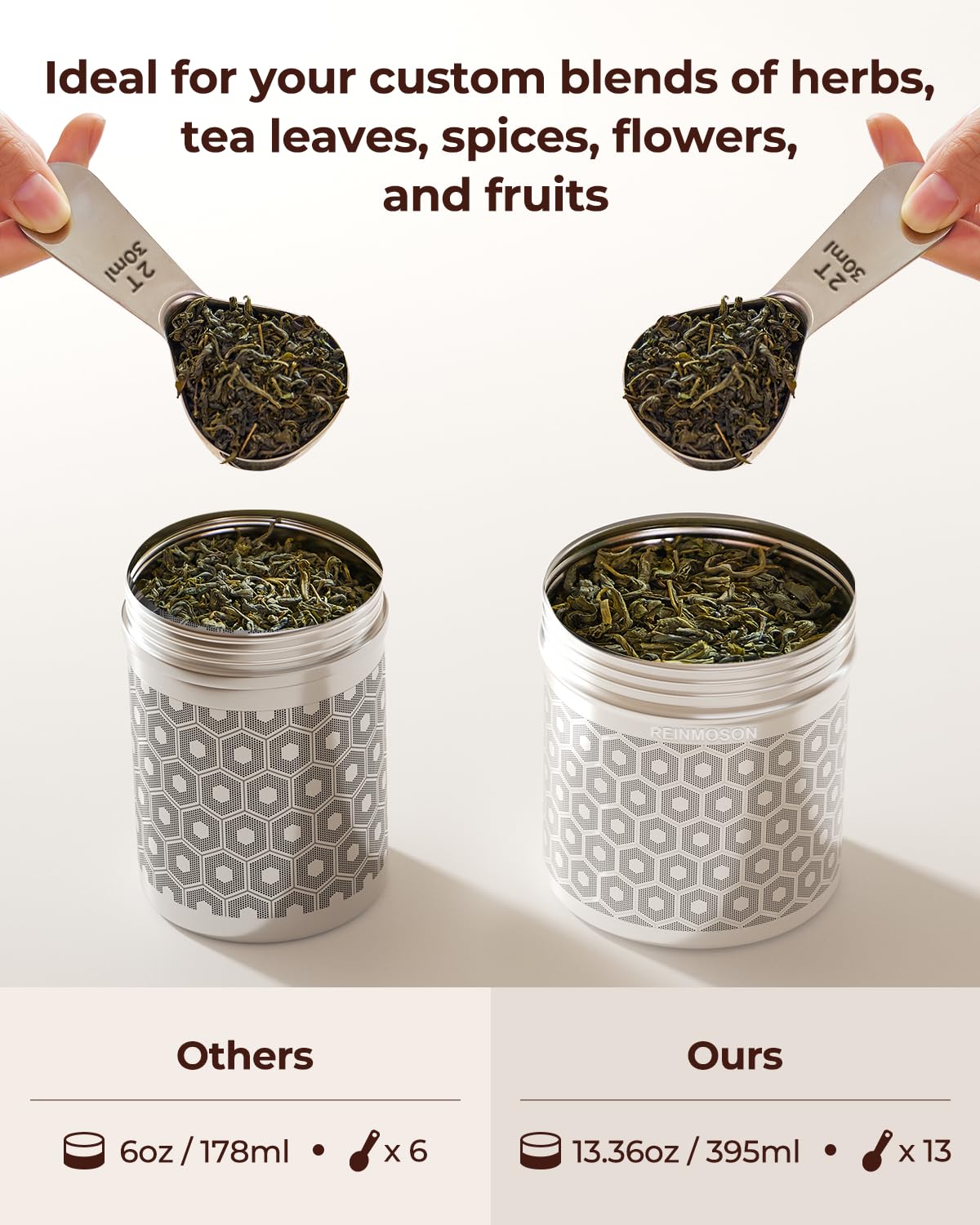 Microplastic-Free 304 Stainless Steel Tea & Spice Infuser – Reinmoson