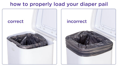 Ubbi Steel Diaper Pail: Powder-Coated Odor-Locking Bin