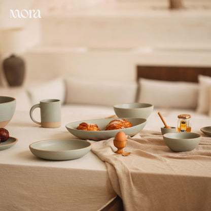 Lead-Free Ceramic Bowls, Lab-Tested – Mora (Set of 4, 28oz)