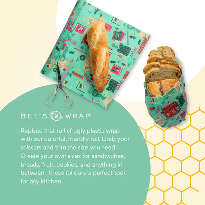 Plastic-Free Vegan Reusable Food Wrap Roll – Bee's Wrap