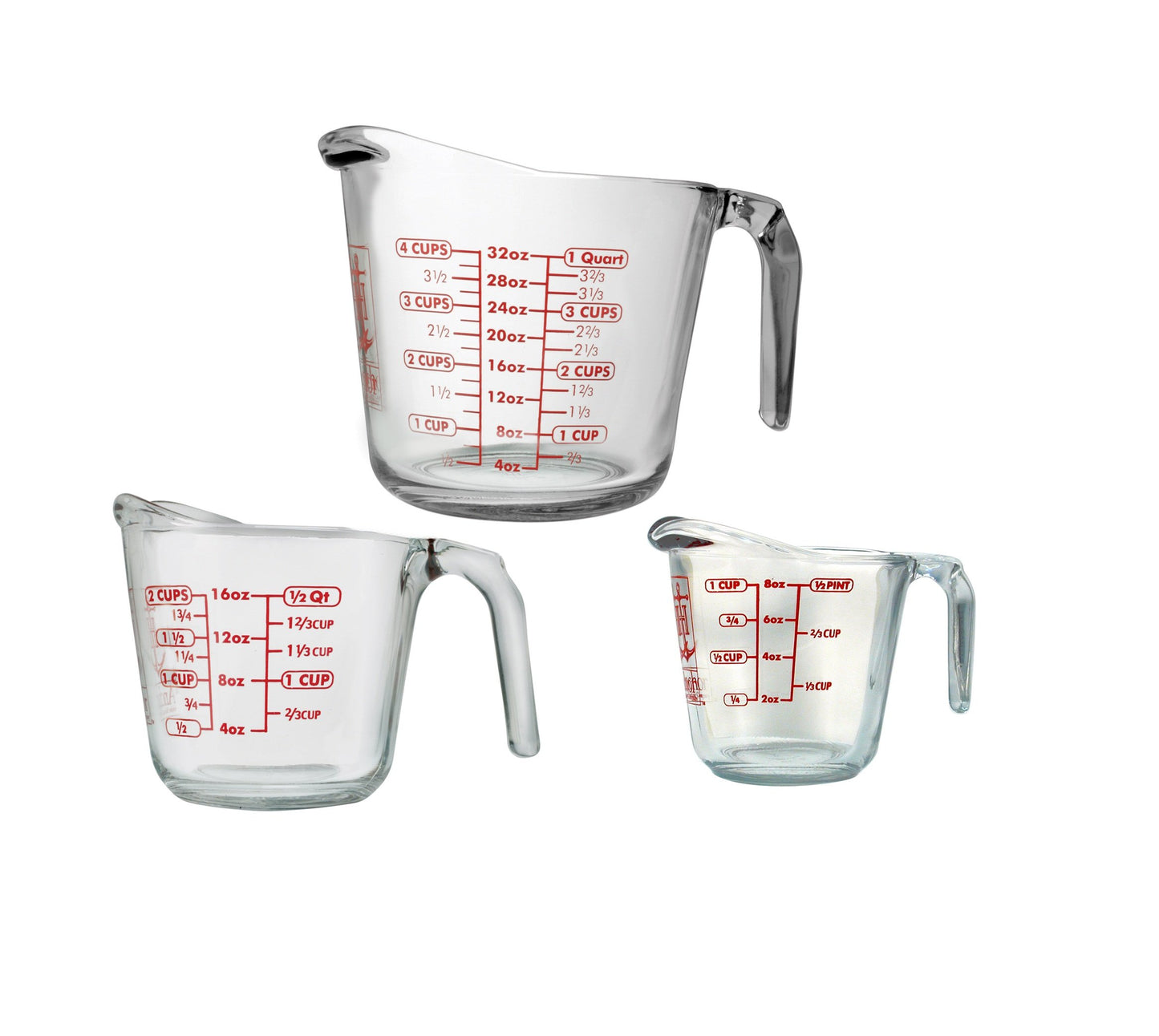 Anchor Hocking Glass Measuring Cup Set (2-Piece)