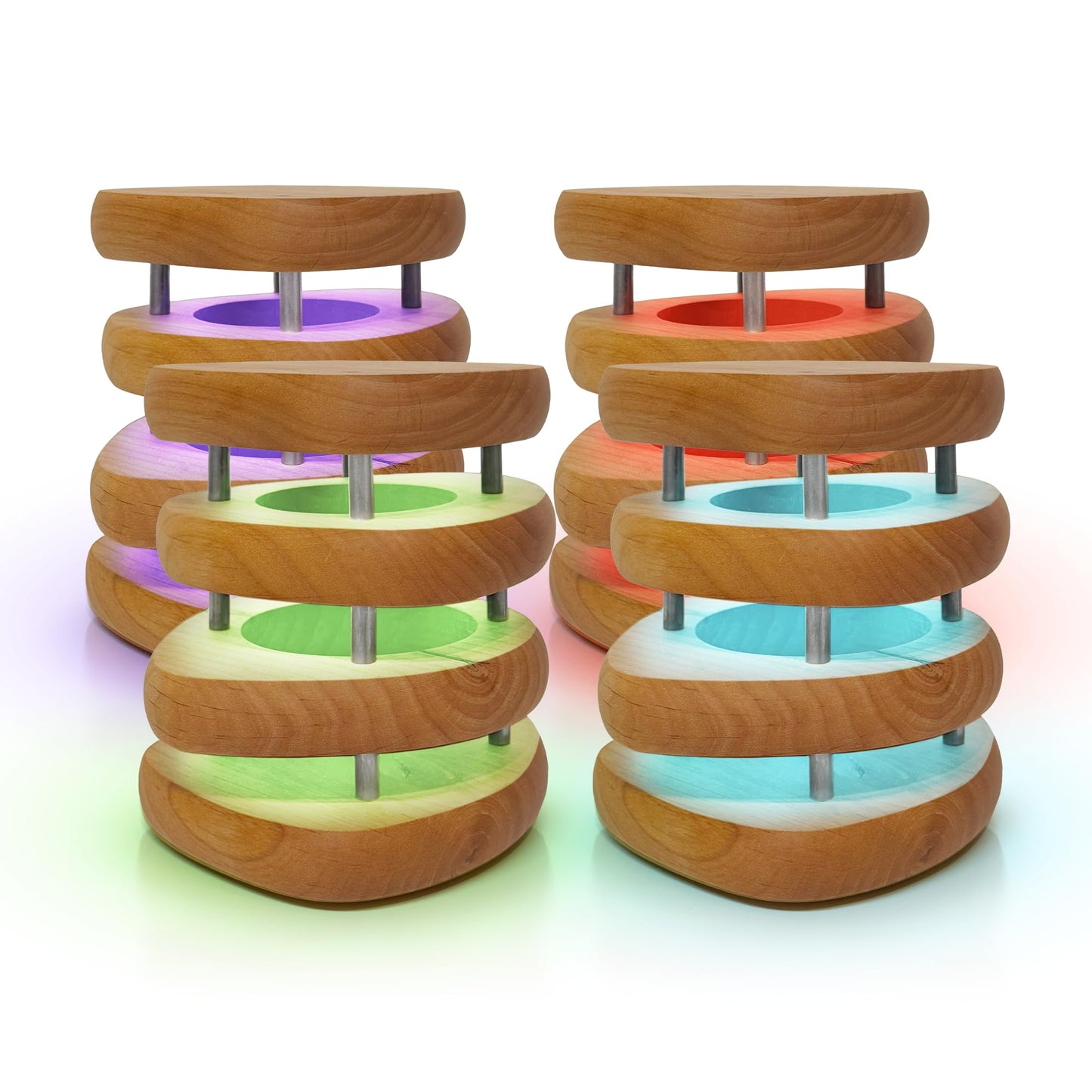 Filimin Friendship Lamp: Mid-Century Knotty Alder Wood